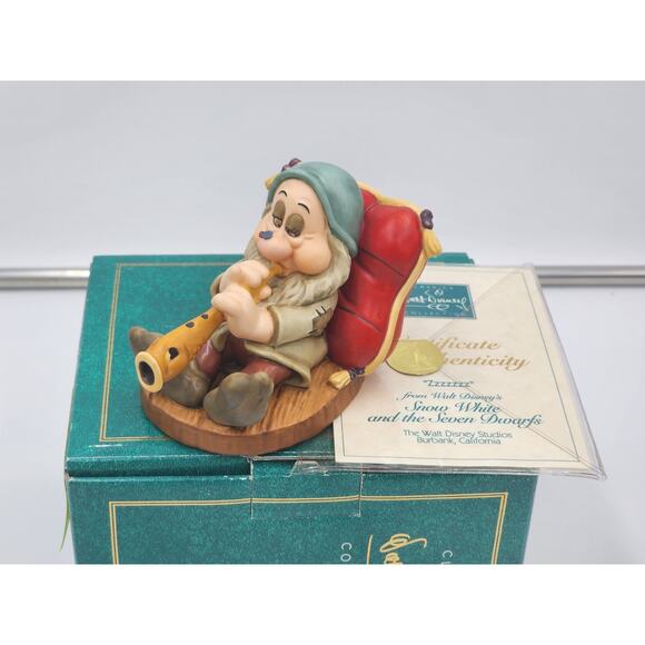 WDCC Sleepy “Zzzzzzz” Figurine Snow White Seven Dwarfs Disney Retired Box COA - Picture 5 of 16